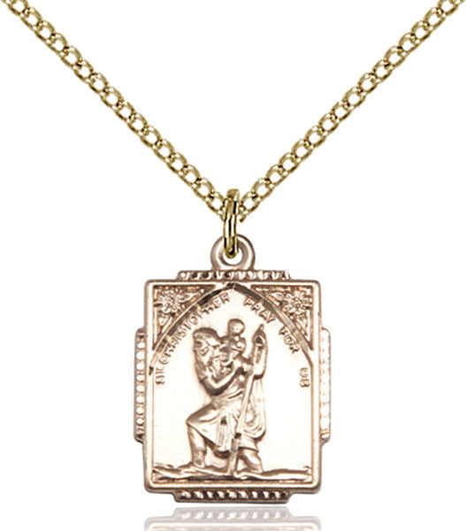 Gold Filled St. Christopher Pendant