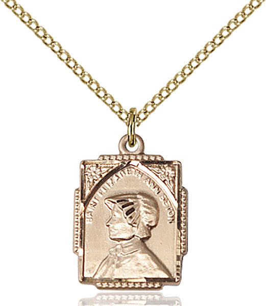 Gold Filled St. Elizabeth Ann Seton Pendant