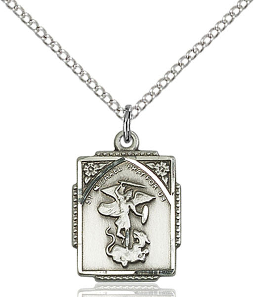 Sterling Silver St. Michael the Archangel Pendant