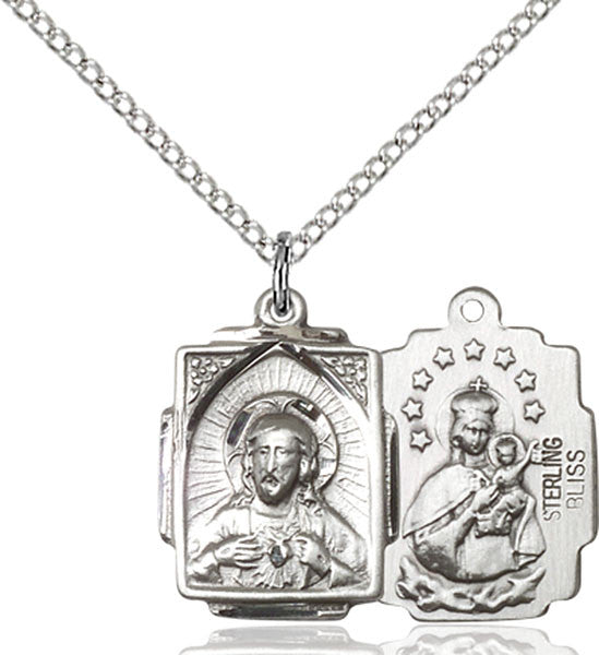 Sterling Silver Scapular Pendant