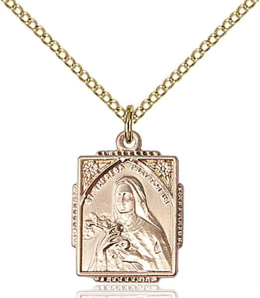 Gold Filled St. Theresa Pendant