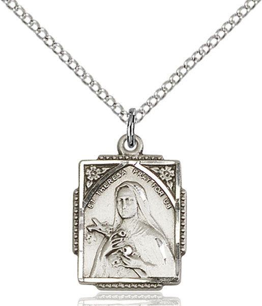 Sterling Silver St. Theresa Pendant