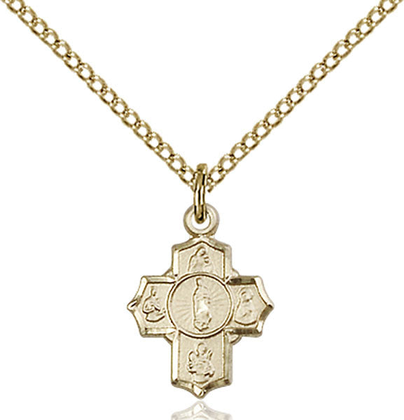 Gold Filled 5-Way Motherhood Pendant