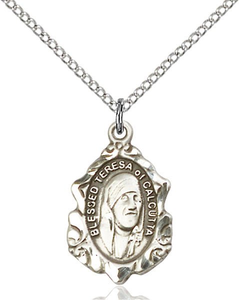 Sterling Silver Blessed Teresa of Calcutta Pendant