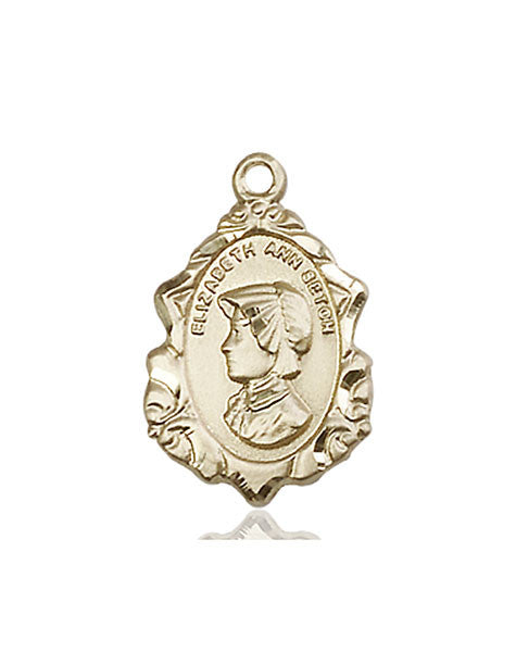 Medalla de oro de 14 quilates de Santa Isabel Ana Seton