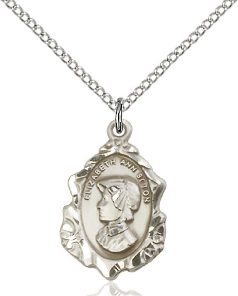 Sterling Silver St. Elizabeth Ann Seton Pendant
