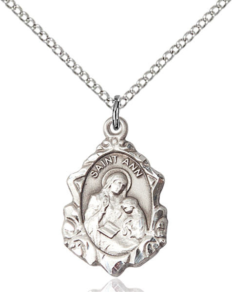 Sterling Silver St. Ann Pendant