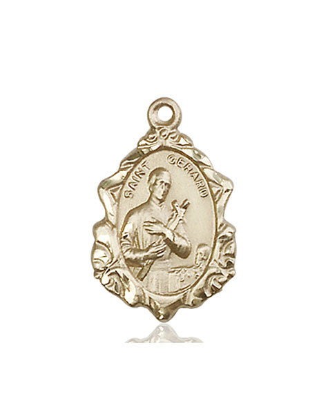 Medalla de San Gerardo en oro de 14kt