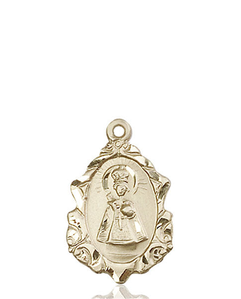 14kt Gold Infant of Prague Medal