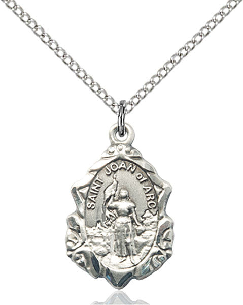 Sterling Silver St. Joan of Arc Pendant