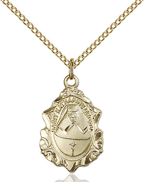 Gold Filled St. Katharine Drexel Pendant