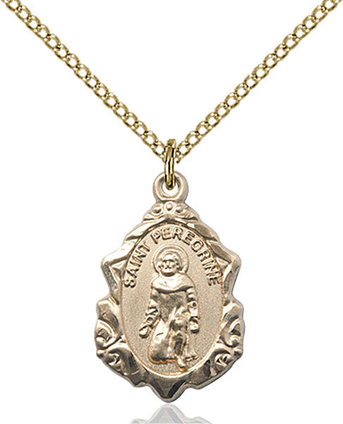 Gold Filled St. Peregrine Pendant