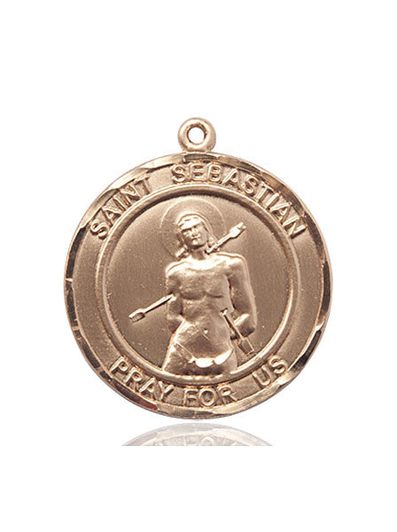 Medalla de San Sebastián de oro de 14 kt