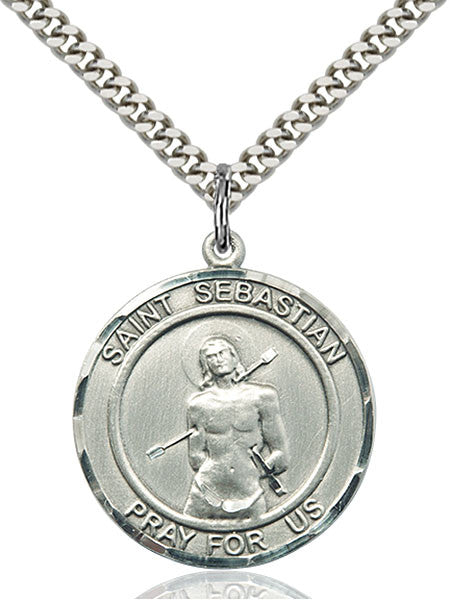 Sterling Silver St. Sebastian Pendant