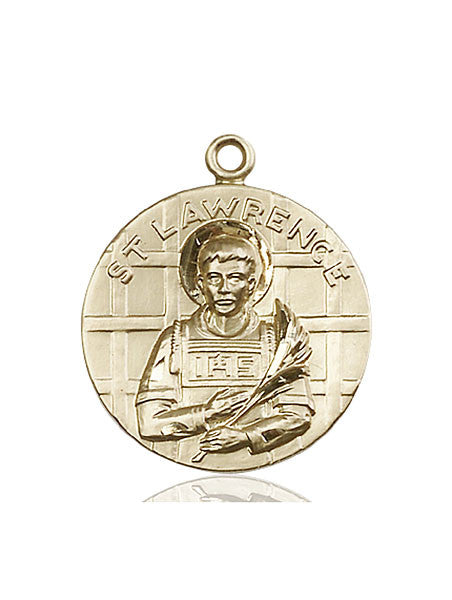Medalla de San Lorenzo de oro de 14 kt