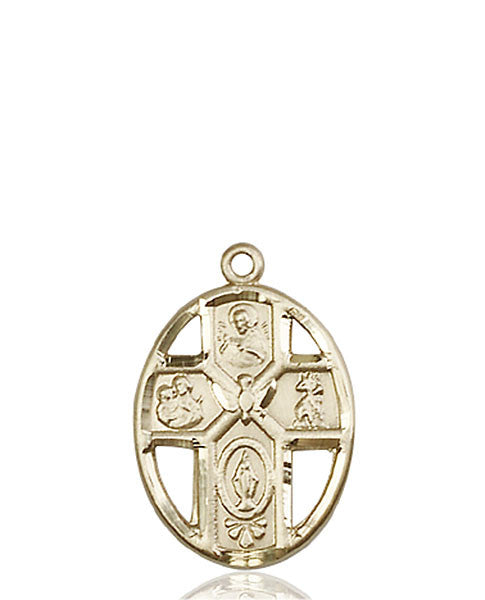 14kt Gold 5-Way / Holy Spirit Medal