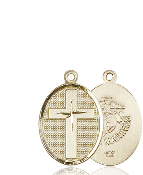 Cruz de oro de 14 quilates / Medalla de los marines