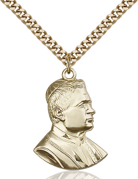 Gold Filled Saint Pius X Pendant