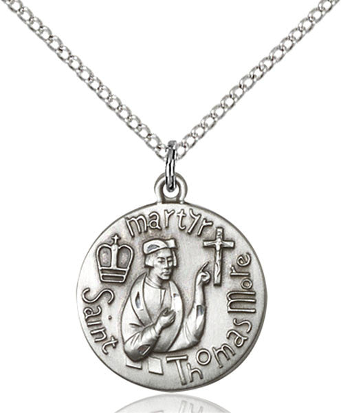 Sterling Silver St. Thomas More Pendant