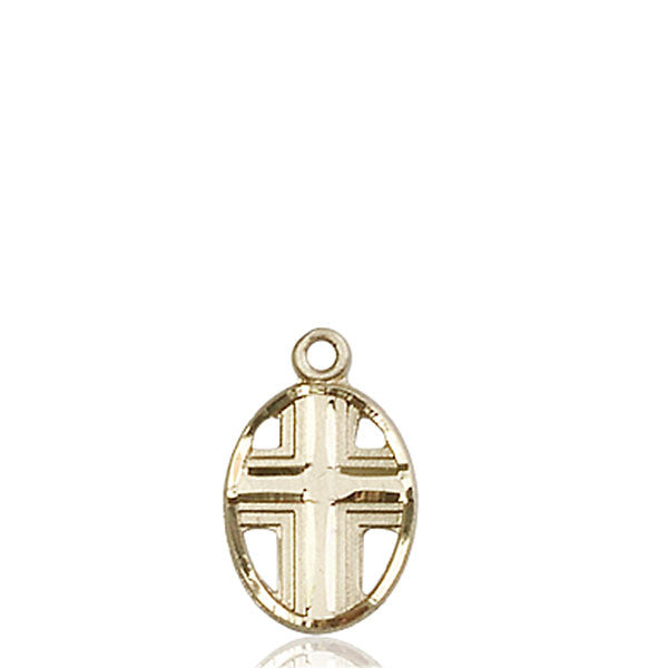 14kt Gold Cross Medal