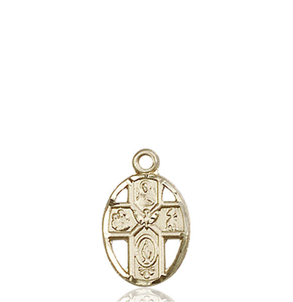 14kt Gold 5-Way Medal