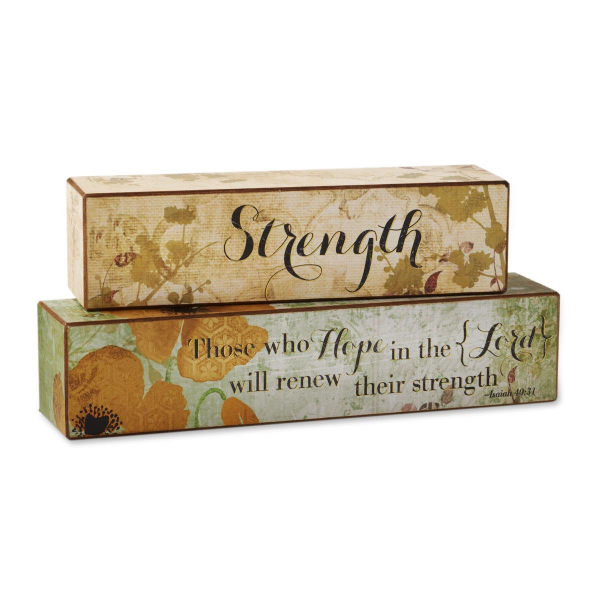 Hope Scripture Blocks Set of 2