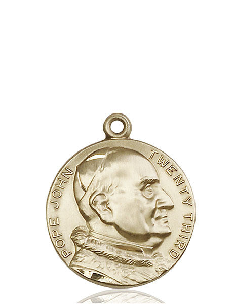 Medalla San Juan XXII en oro de 14kt