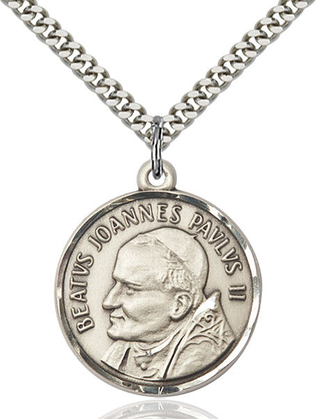 Sterling Silver St. Pope John Paul II Pendant