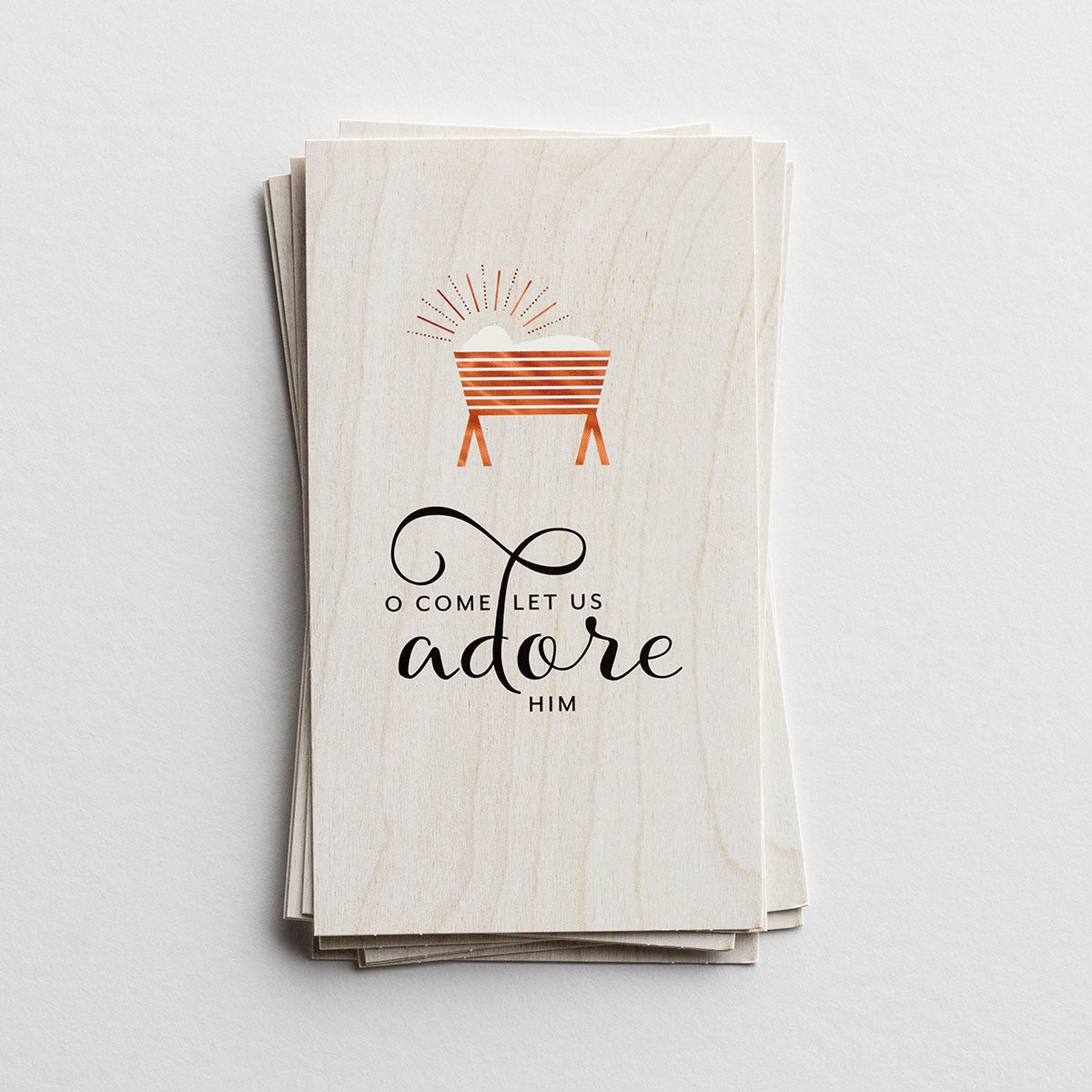 Little Inspirations - O Come Let Us Adore Him - 16 tarjetas navideñas en caja