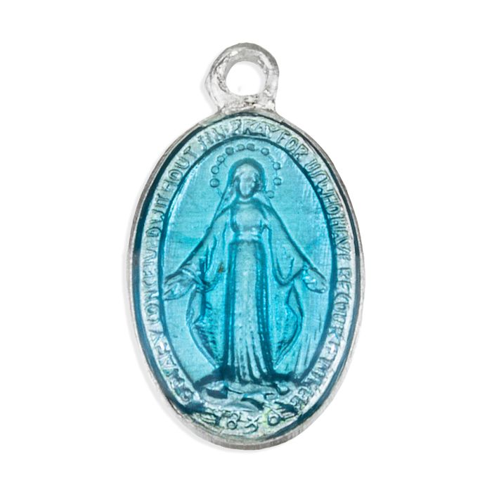 Enamel Miraculous Medal 1/2 inch