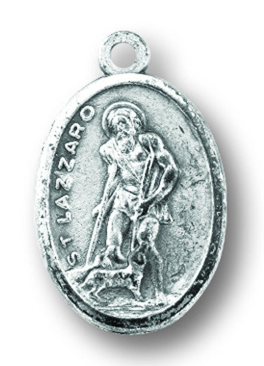 St. Lazarus oxidized medal