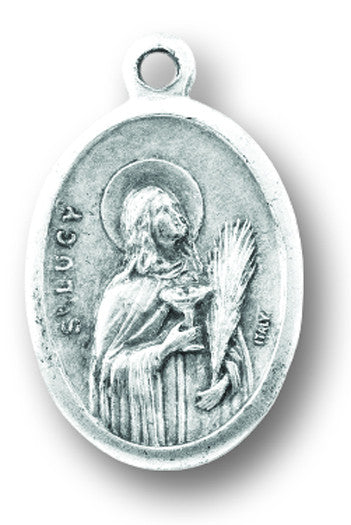 Santa Lucía ruega por nosotros Medalla de buey
