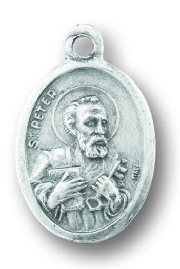 Medalla oxidada de San Pedro/Pablo