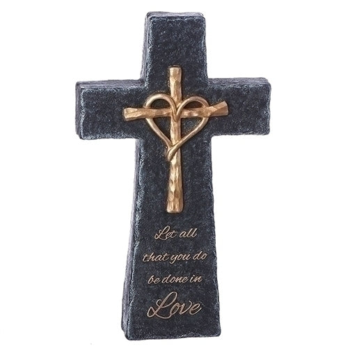 Heart of Gold Table Cross