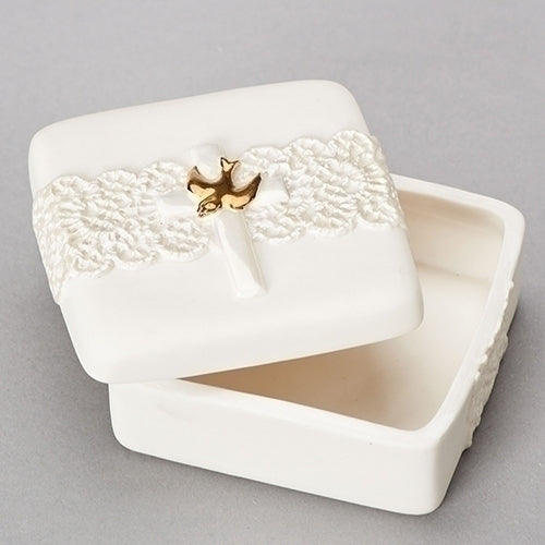 Glazed Lace Confirmation Keepsake Box
