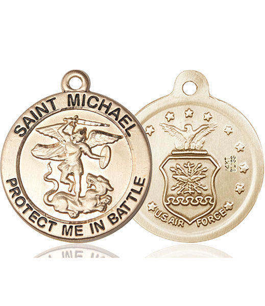 14kt Gold St. Michael the Archangel Medal