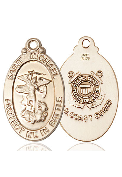 14kt Gold St. Michael Medal