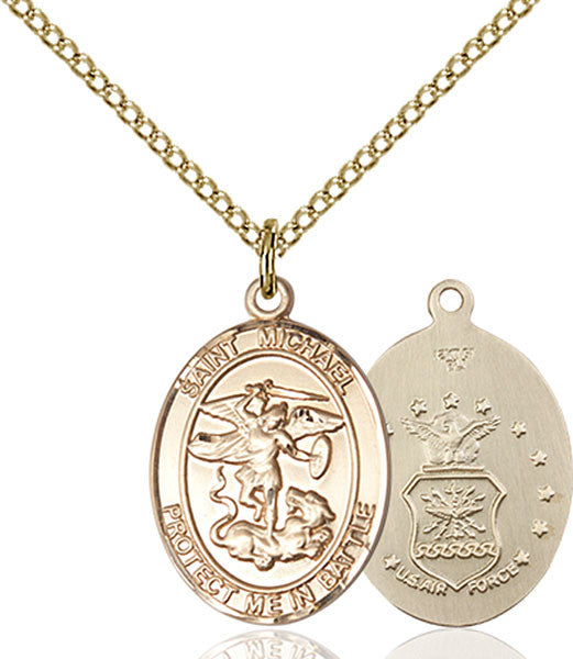 Gold Filled St. Michael the Archangel Pendant