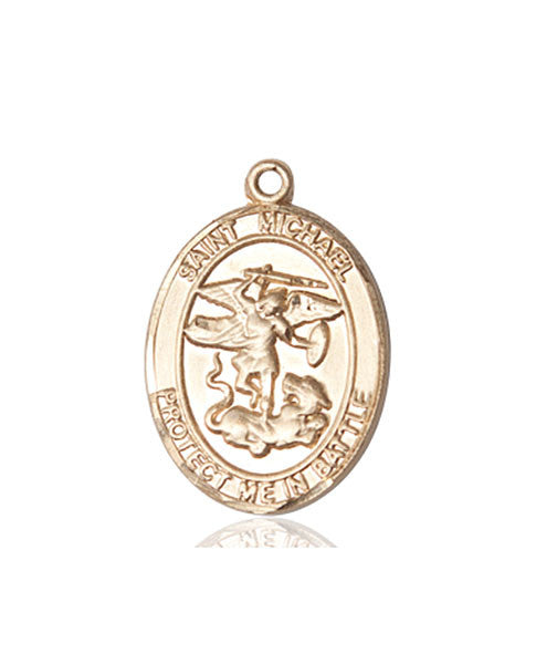 14kt Gold St. Michael Medal