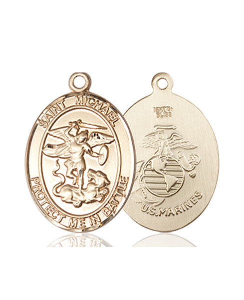14kt Gold St. Michael the Archangel Medal