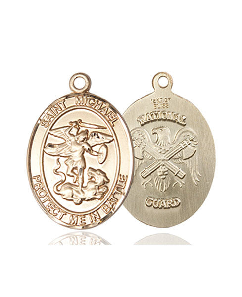 14kt Gold St. Michael the Archangel Medal