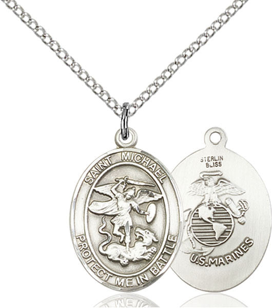 Sterling Silver St. Michael the Archangel Pendant