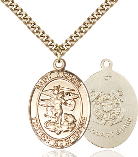 Gold Filled St. Michael the Archangel Pendant