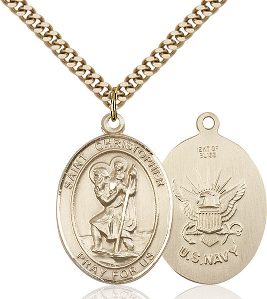 Gold Filled St. Michael the Archangel Pendant