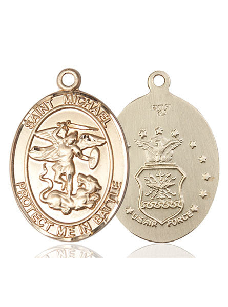 14kt Gold St. Michael Medal