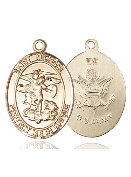14kt Gold St. Michael Medal