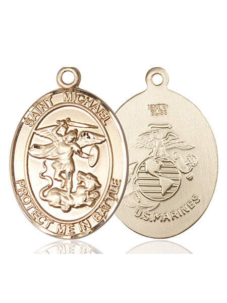 14kt Gold St. Michael Medal