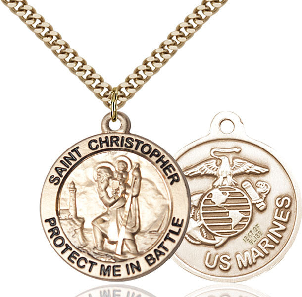 Gold Filled St. Christopher Pendant