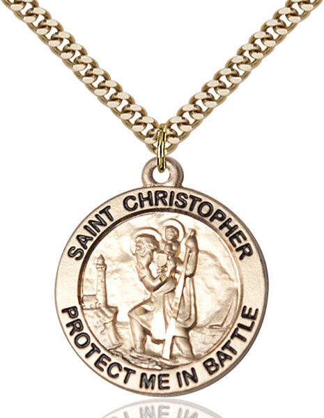 Gold Filled St. Christopher Pendant