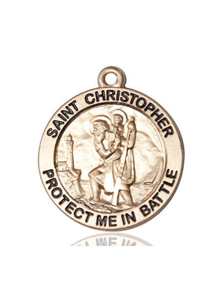 14kt Gold St. Christopher Medal